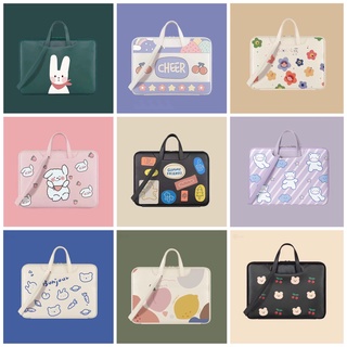 Laptop bag Waterproof and shockproof Multi-level savings 13.3/14.1/15.6 inch student cute fresh waterproof notebook shockproof liner bag