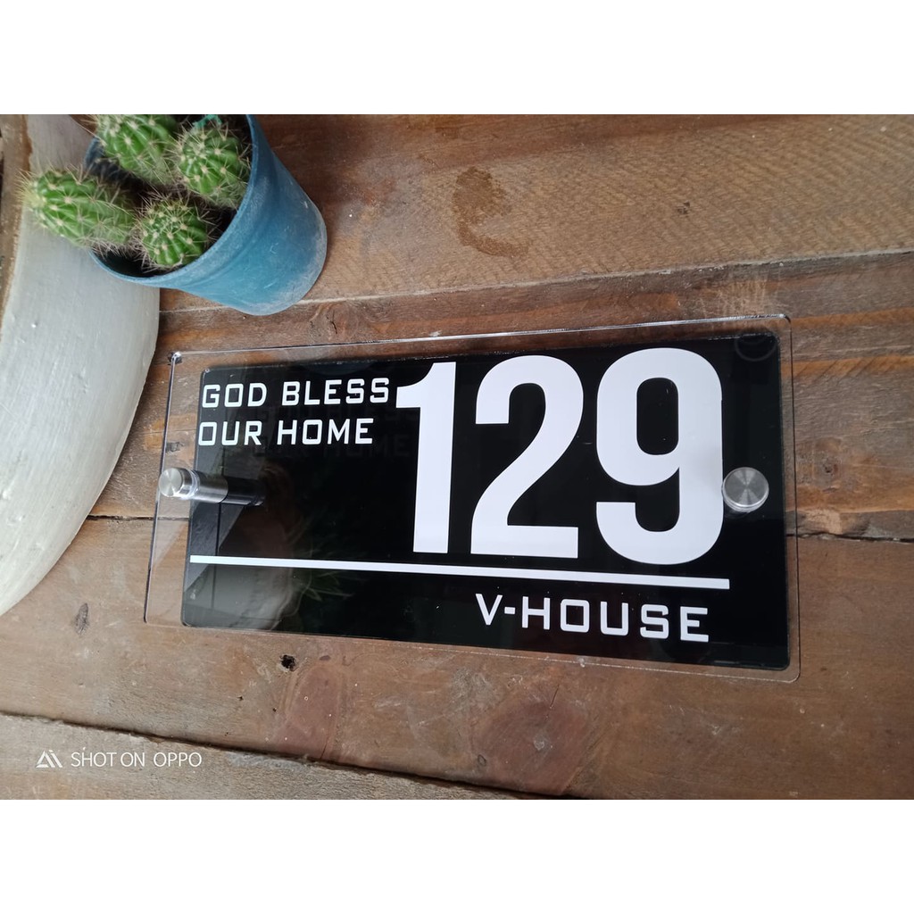 ADDRESS PLATE / DOUBLE PLATE HOUSE NUMBER  Shopee Philippines