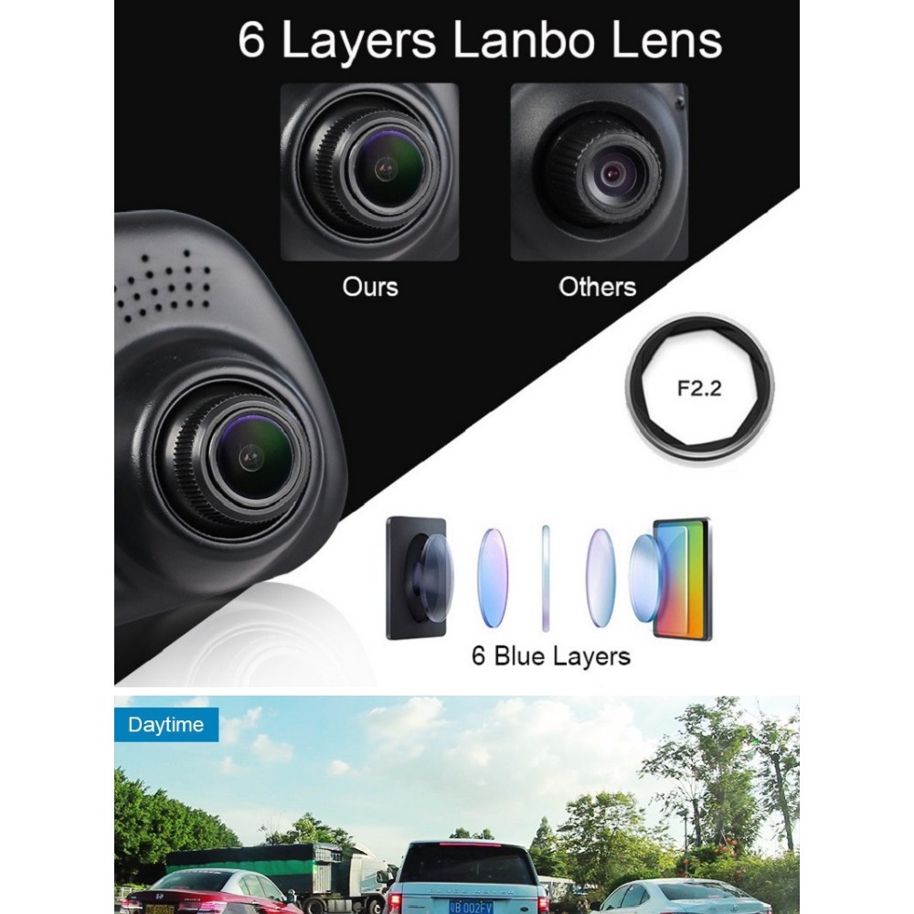 4.3 Car Cameras Car Dash Cam Mirror Car Video Recorder Full HD 1080P Car Video Camera with Dual Lens #7