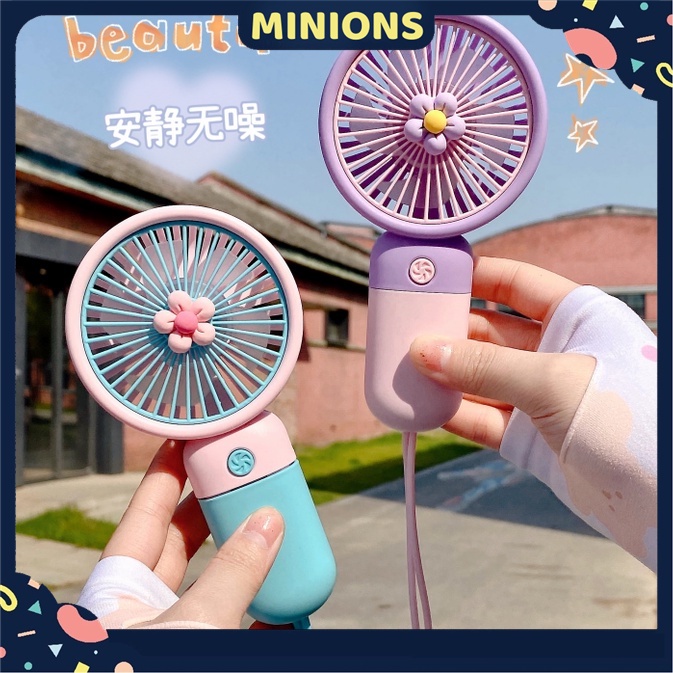 Portable Cute Mini Fan USB Rechargeable Table Desk Cooling Fan Handheld