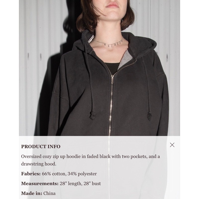 christy hoodie zip up