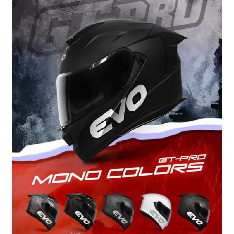 Evo Gt Pro Helmet Mono Colors Shopee Philippines