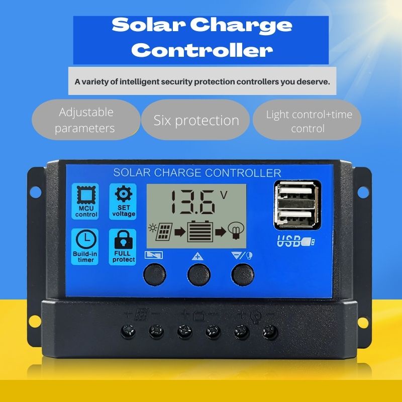 YJSS 12V 24V 10A 20A 30A 40A 50A 60A Intelligent PWM Solar Charge ...