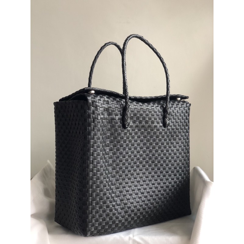 Jessy Box Bags "woven Bag (short Handle) Shopee Philippines