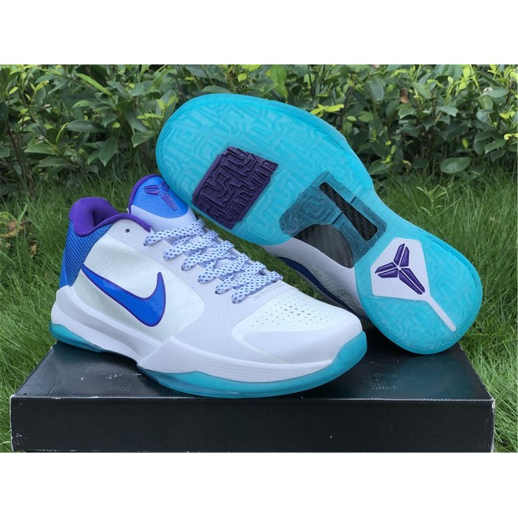 kobe 5 blue and white