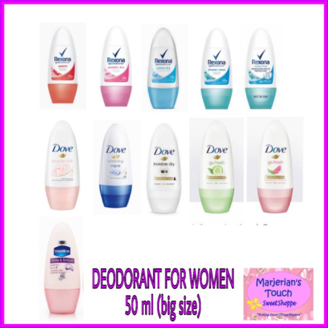 DEODORANT FOR WOMEN 50 ML Shopee Philippines
