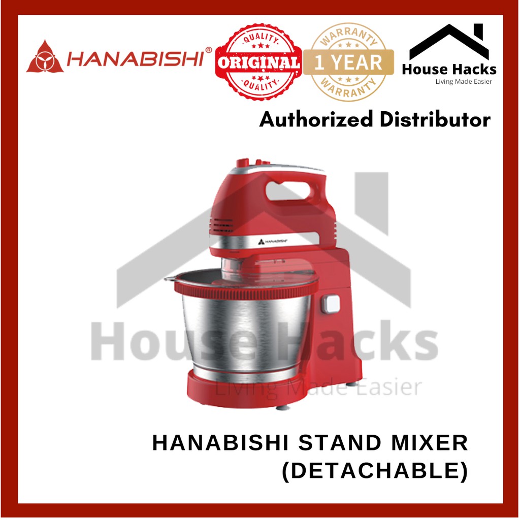 Hanabishi Stand Mixer (Detachable) HHMB1600SS (House Hacks) Shopee