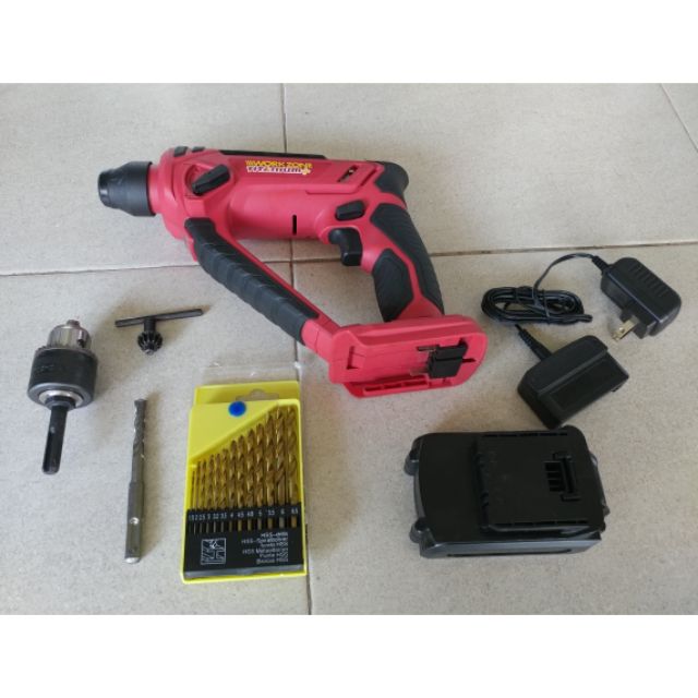 Workzone 20v SDS cordless Rotary Hammer Drill Shopee Philippines