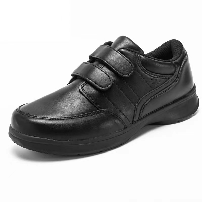 Vofox Men's Black School shoes Office Formal Leather Shoes men sneaker