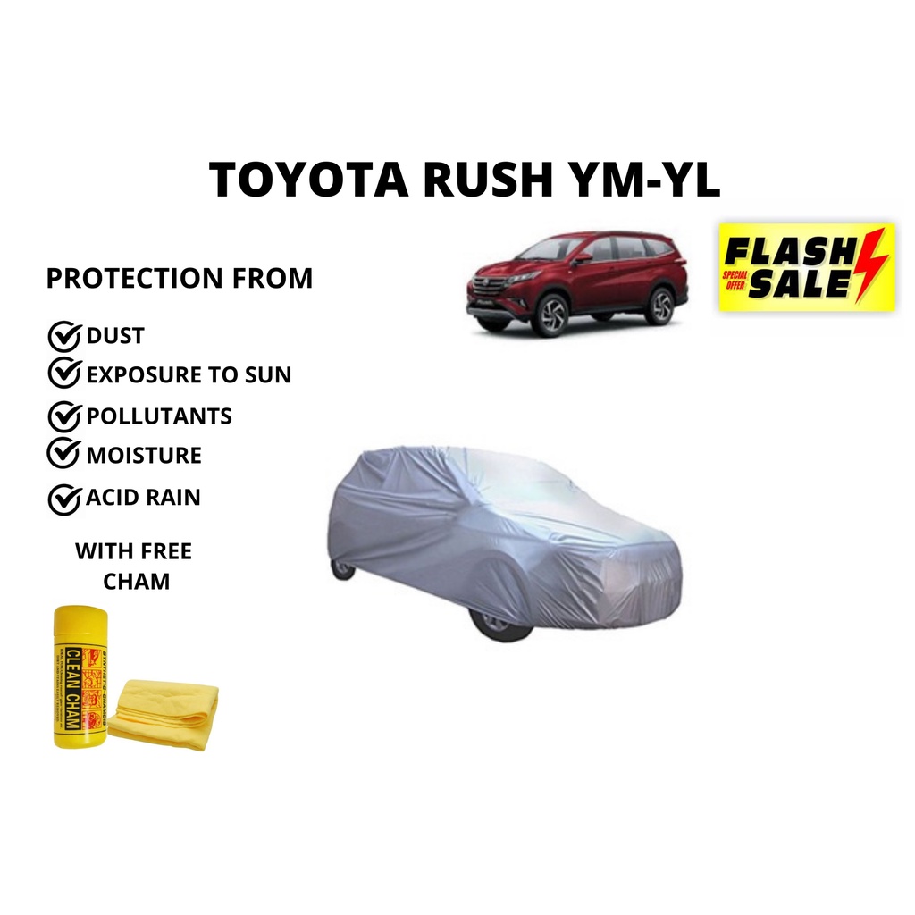 TOYOTA RUSH CAR COVER NYLON PROTECTION WITH FREE CHAM Shopee Philippines