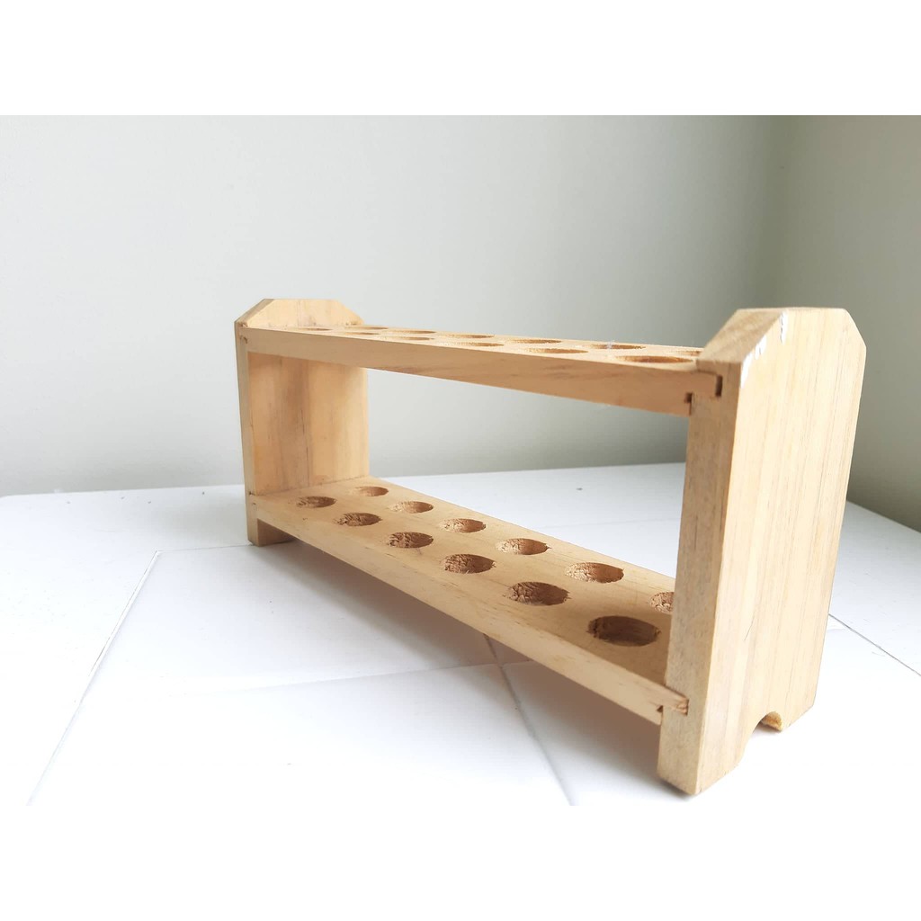 Wooden Test Tube Rack - 12 Holes | Shopee Philippines