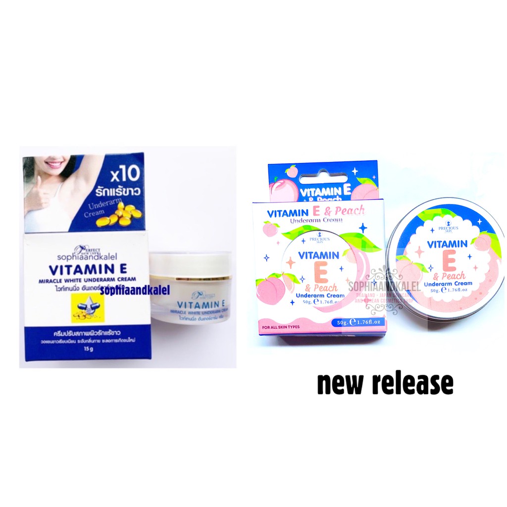 vitamin e miracle white underarm cream