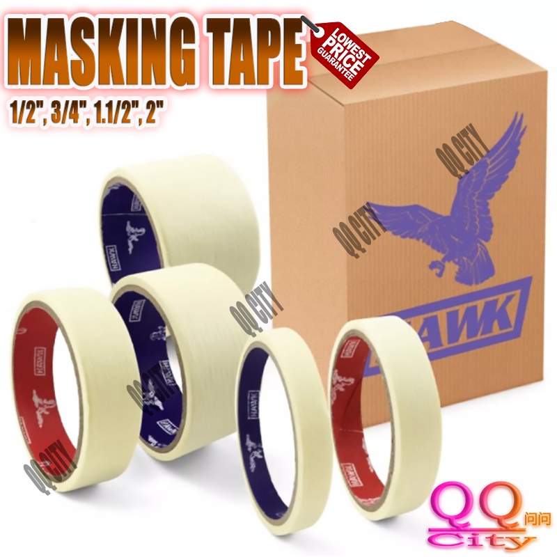 Masking Tape 1/2", 3/4", 1.1/2", 2" Shopee Philippines