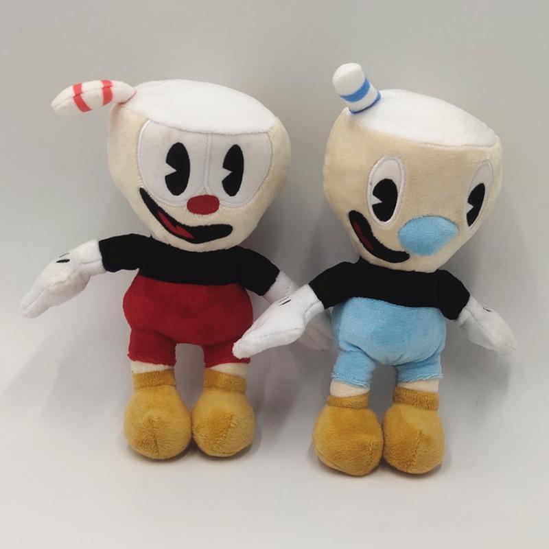 25cm Plush Toy Cuphead Mugman Game Cuphead Plushie DollsThe Devil ...