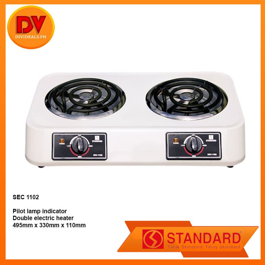 double coil electric stove