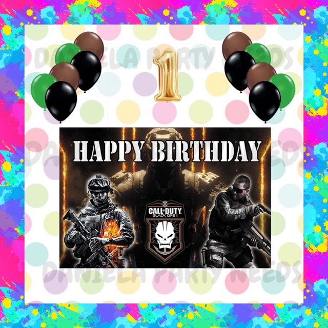 Call Of Duty Theme Party Decoration Set A Shopee Philippines - roblox birthday party set roblox theme party decoration set roblocks party set shopee philippines