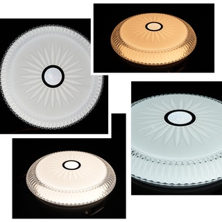 【SUN】COD Modern LED Ceiling Light Ultra Thin Lamp Three Color Dimming for Living Room 27-40cm #2