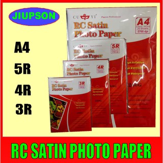 Cuyi RC Satin photo paper 3R/4R/5R/A4 260gsm for pictuer