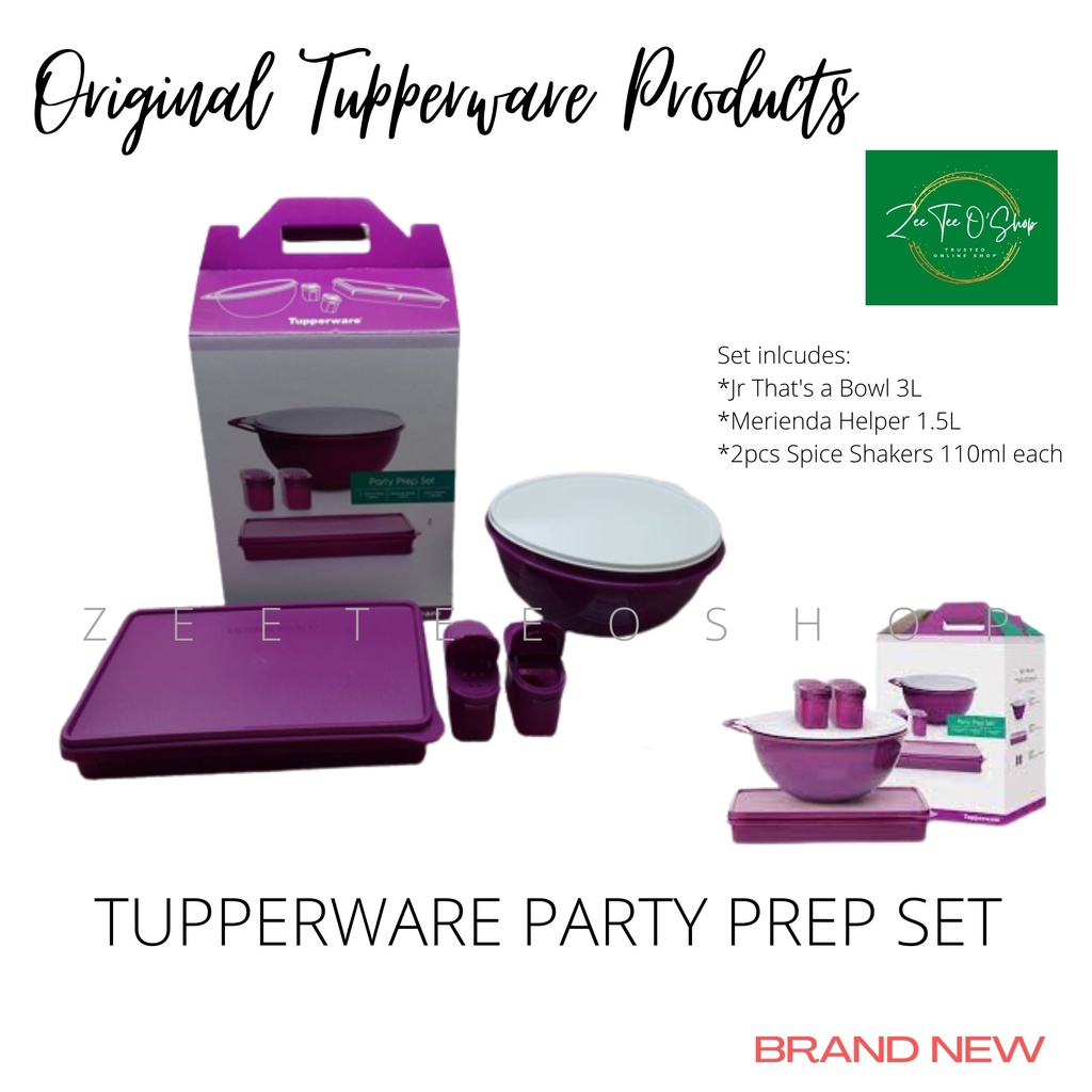 Tupperware Party Prep Set with FREEBIE (Guaranteed Original) Shopee