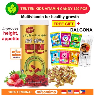 Tenten Chewable Tablet Kids Niki vitamins 120 pcs Vitamin + FREE Bonus Gift
