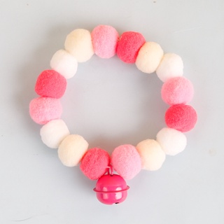 Cat Dog Bell Collar Pet Collar Anti-lost Cute Hair Ball Necklace Beautiful Small Dog Necklace