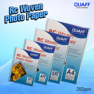 Quaff Rc Woven Photo Paper 260gsm Resin Coated 20 Sheets