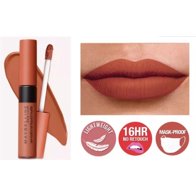 Maybelline Sensational Liquid Matte Lipstick Shopee Philippines