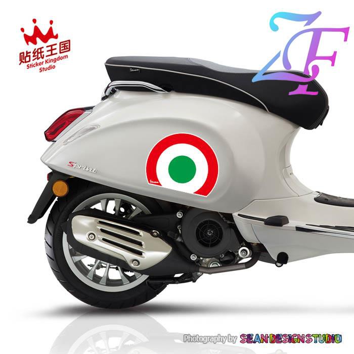 Motorcycle Accessories For Vespa Scooter Decal Cool Front Badge Overlay