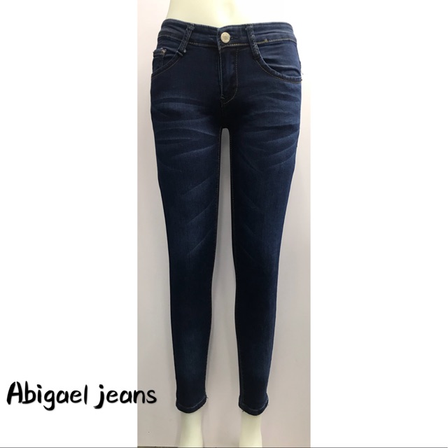 ladies navy skinny jeans