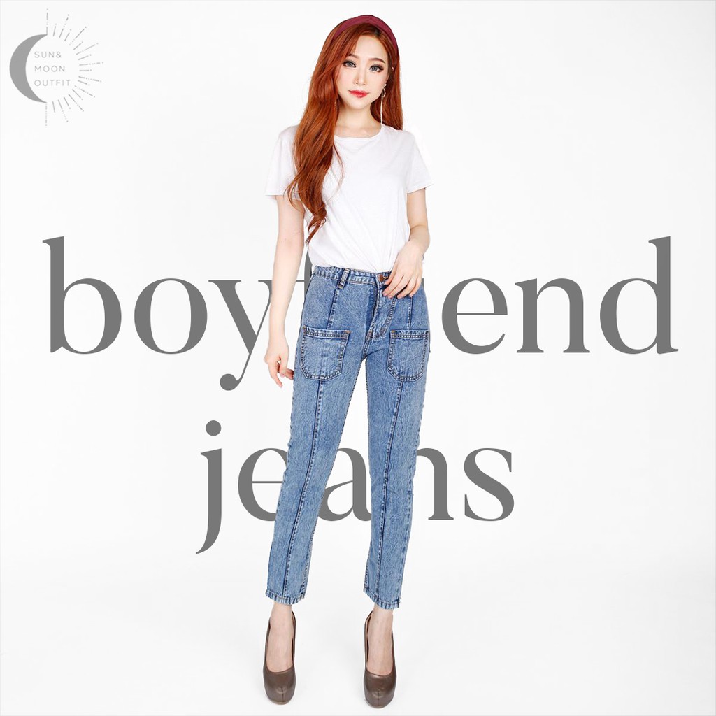 non stretch boyfriend jeans