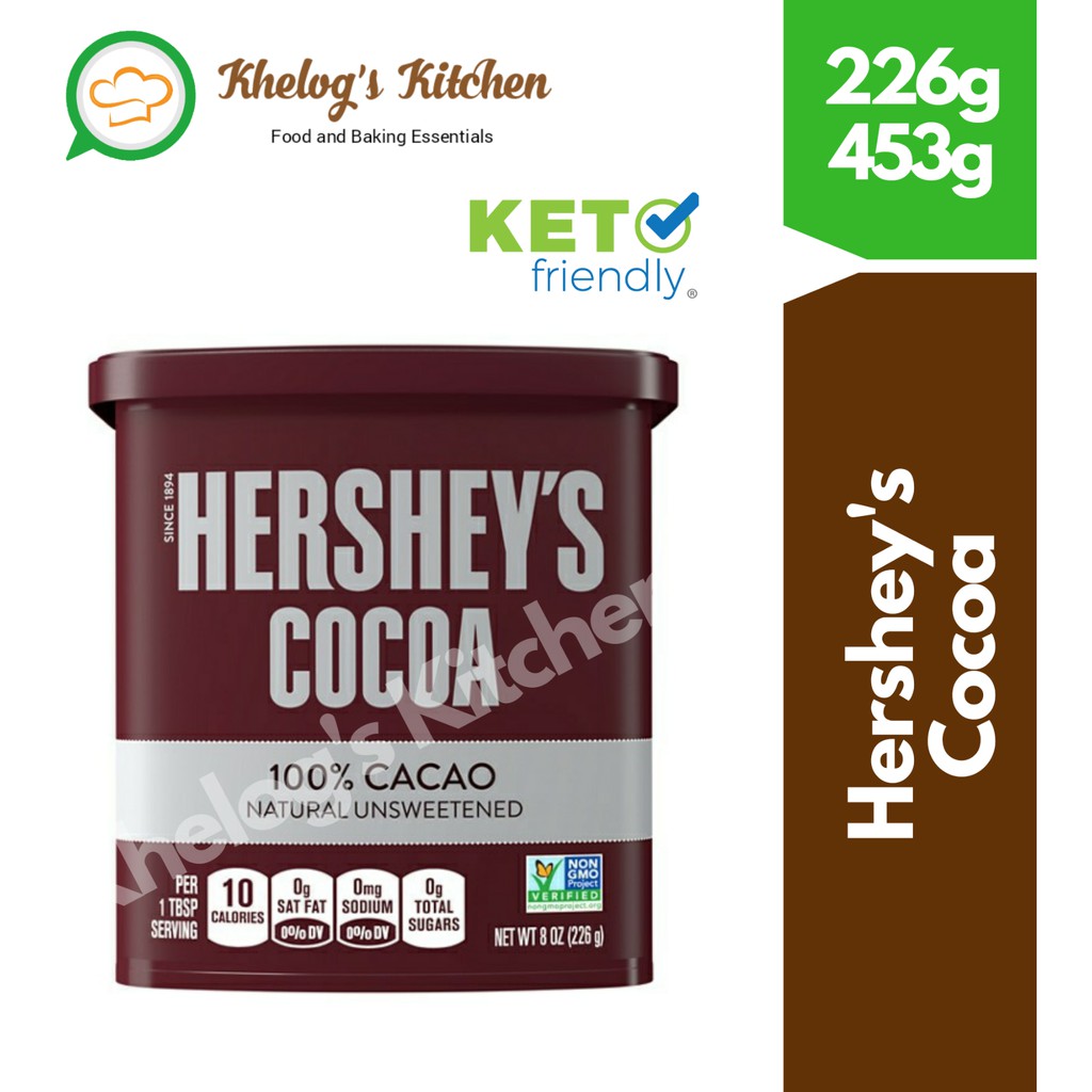 Hershey's Cocoa Natural Unsweetened (226g/453g) - Keto/Low Carb ...