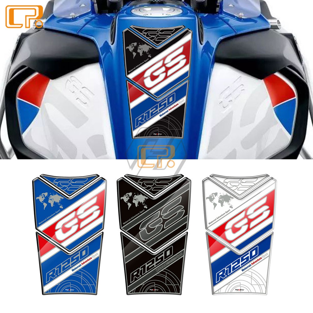 Bmw R 1250 Gs Adventure For Bmw Motorcycle Fuel Tank Fish Bone Stickers 3d Tank Stickers Decal Anti Scratch Glue Sticker Shopee Philippines