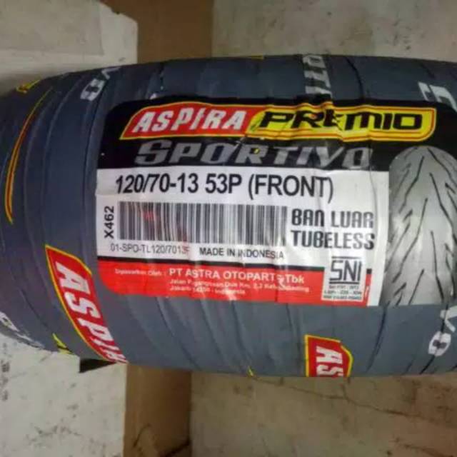 Nmax Outer Tires n max 120/70/13 aspira premio tubeless | Shopee Philippines