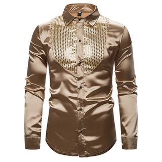 gold shirt dress