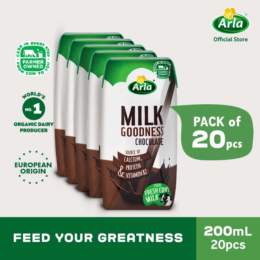 Arla Chocolate Milk 200ml (20 pcs) | Shopee Philippines