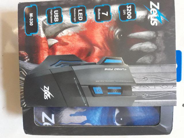 Zeus M330 High Speed Gaming Mouse with Mouse Pad | Shopee Philippines