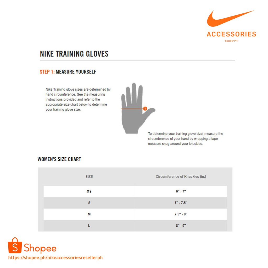 fordít Ünnep nike fitness gloves size chart -