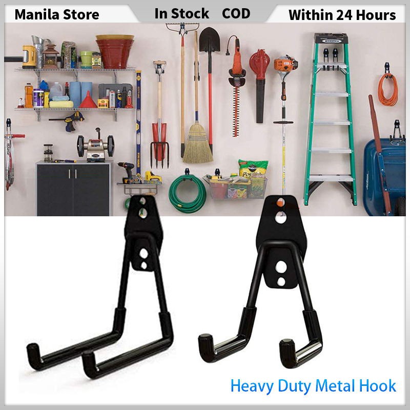 Heavy Duty Metal Hook Garage Storage Wall Mounted Garage Bike Rack Hook