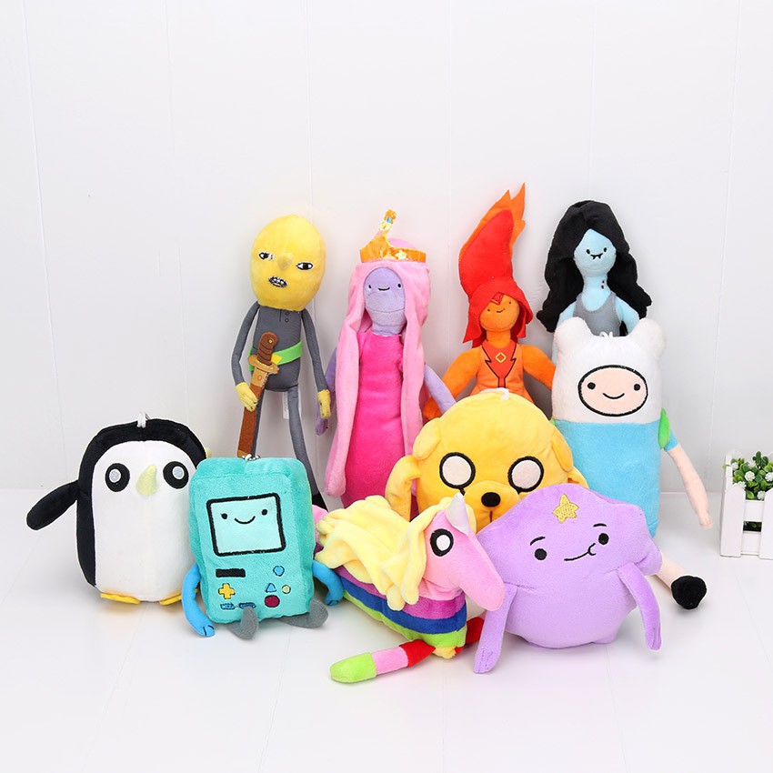 10-33cm Adventure time Plush Toy Doll Jake Finn Penguin Gunter Stuffed Soft Gift 