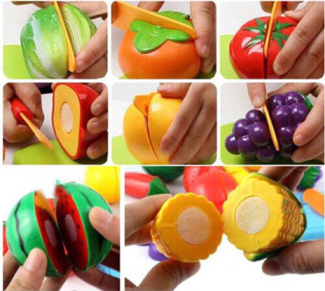 slice and play velcro fruit cutting set