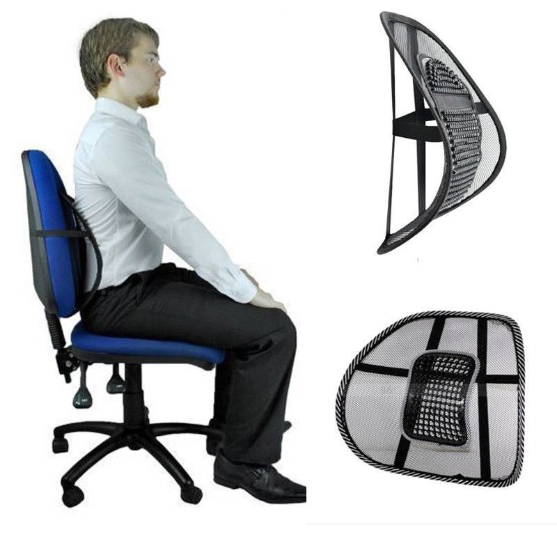 Mesh Lumbar Back Support Posture Corrector Office Chair Car Seat Home   69370dcb3d9a262ca7d6a0f56ae2330e