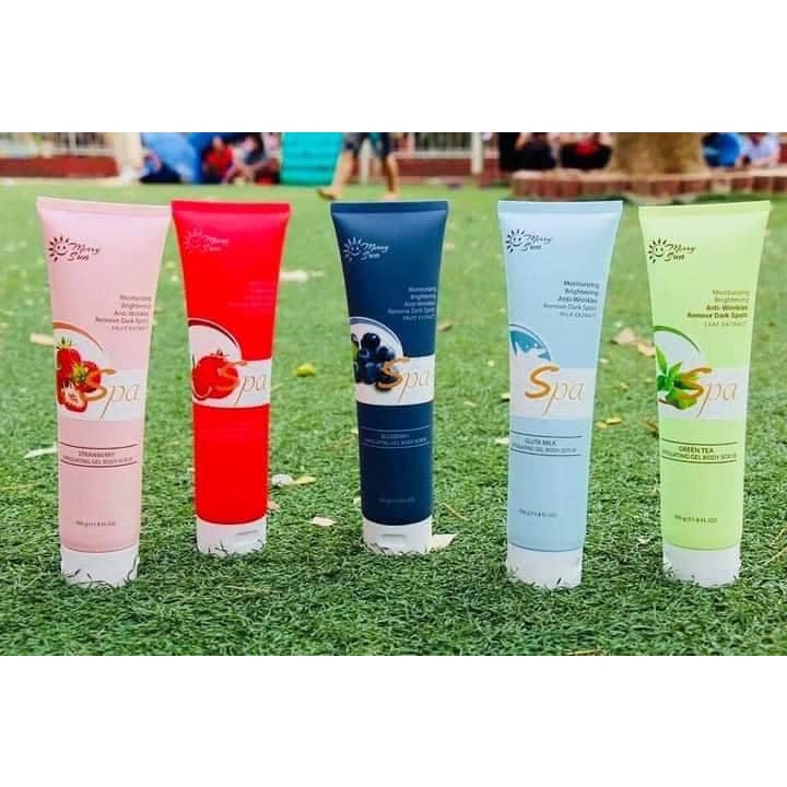 Skin Rub gelbody Scrub byMS Gel Whitening Body Scrub Merry Sun