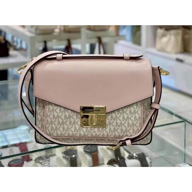 Michael Kors Rose Medium Top Handle Messenger Bag Original | Shopee  Philippines