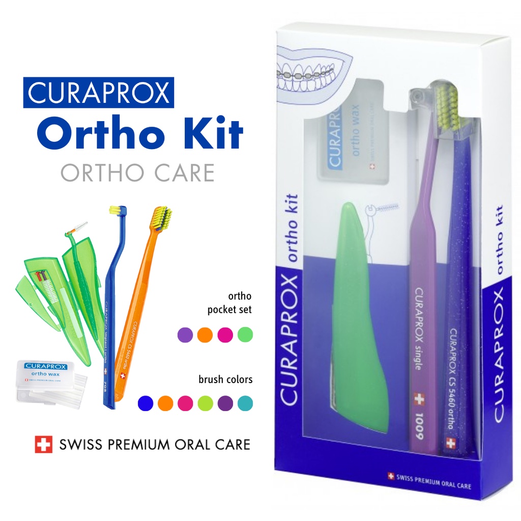 Complete Ortho Kit Set for Ortho with toothbrushes, interdental brushes ...