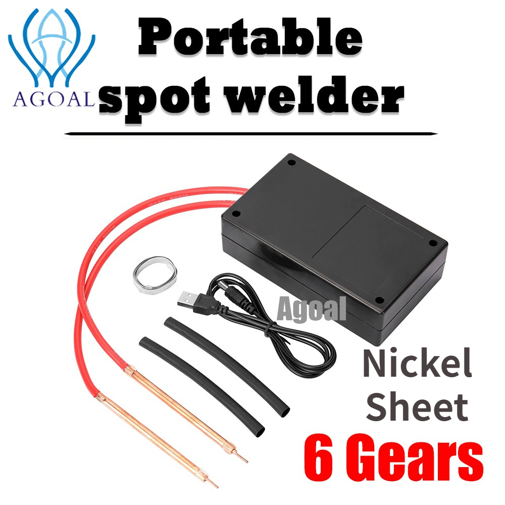 Agoal Mini DIY Spot Welding Machine, or Nickel Sheet Portable 6Speed