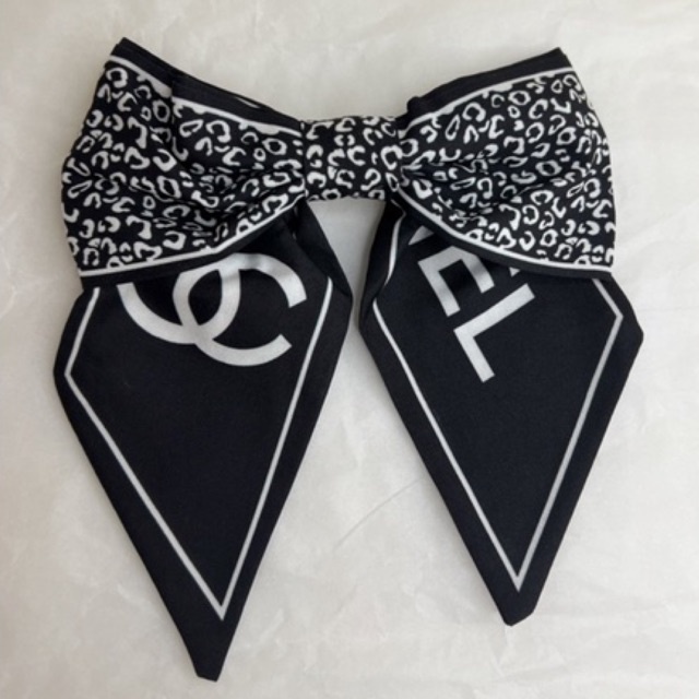 Chanel Ribbon Clip (black & white color) Shopee Philippines