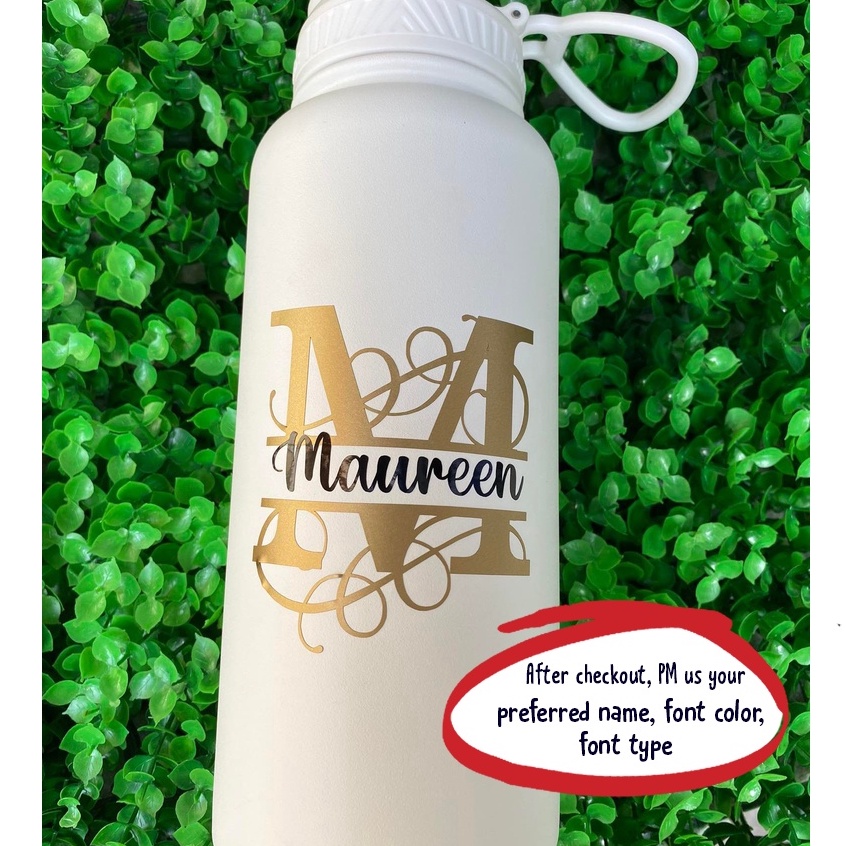 Personalized Name Split Monogram Vinyl Sticker Decal Sticker Decal for