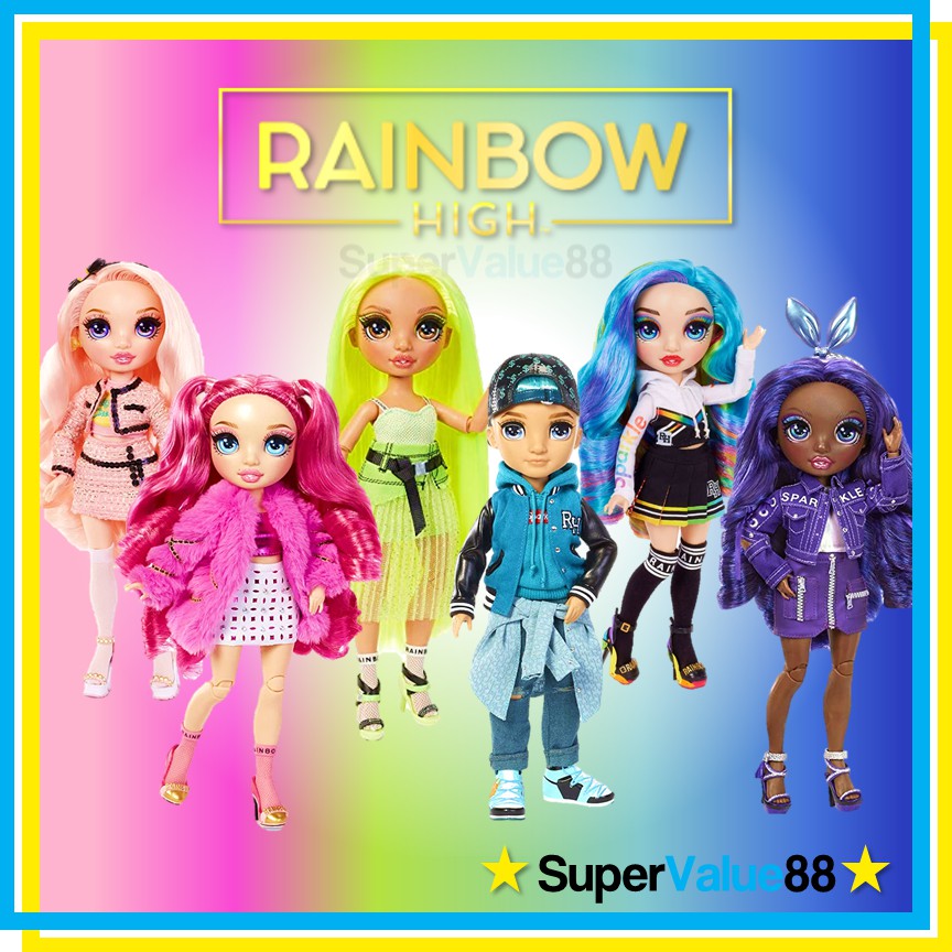 Rainbow High Jr High Series Amaya Raine- 9 Rainbow Posable Fashion Doll ...