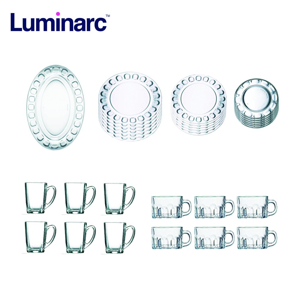 Luminarc Roc 31pc Dinnerware Set Shopee Philippines 5140