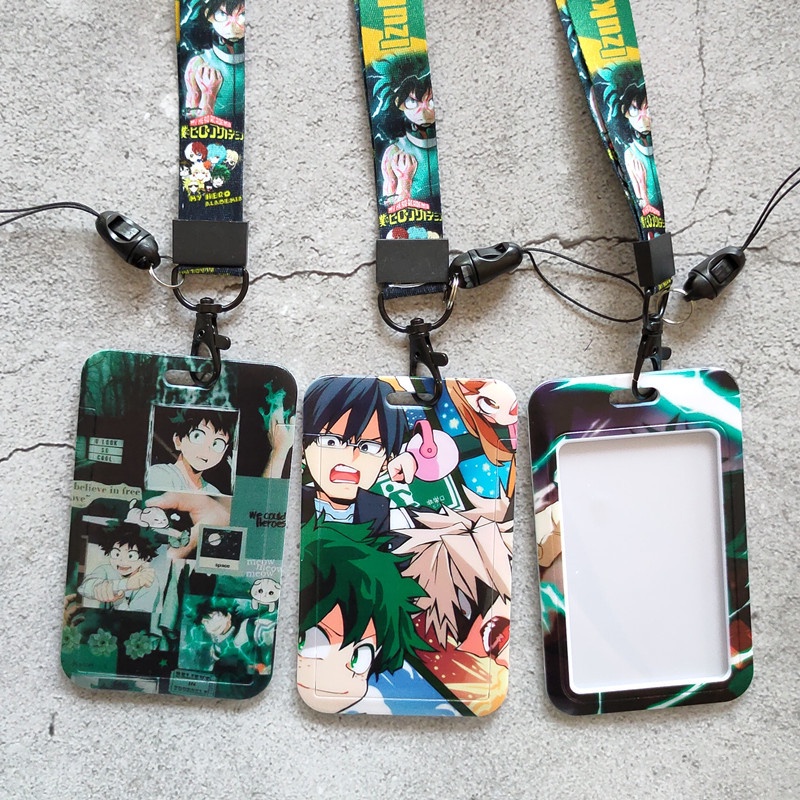 Anime My Hero Academia Lanyard Porte-badge Avec Ruban, Porte-cartes Et Porte-cartes Avec Cordon Pour Porte-clés, Cartes, Expositions (Katsuki Bakugou